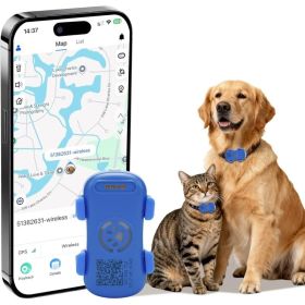 Dog GPS Tracker Real Time, Anti-Lost Pet Tracker With Geofence, Flash Light And Sound Alarm, Unlimited Distance Tracking, Fits Most Pet Collars, (Option: White)